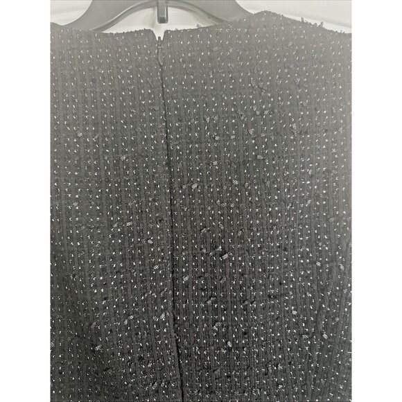 Anne Klein Women's Sleeveless Boucle Sheath Dress Formal Chic Causal Black 8 - Picture 10 of 12